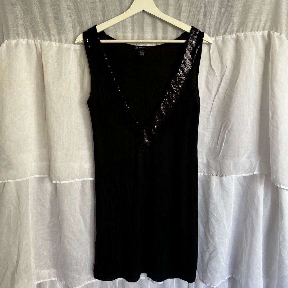 INC International Concepts Sequin V-Neck Dress
